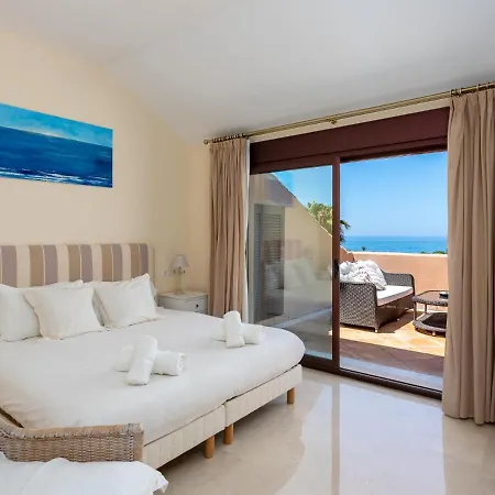 Duplex Penthouse With The Sea Views, Luxury Urbanization Tatil Evi Marbella
