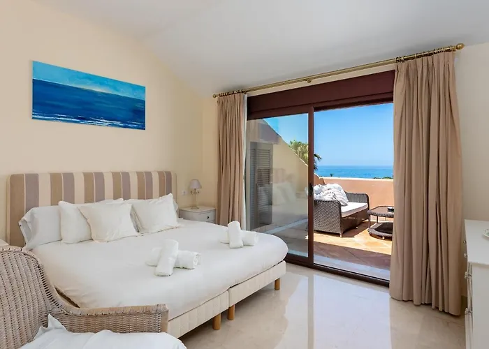 Duplex Penthouse With The Sea Views, Luxury Urbanization Tatil Evi Marbella